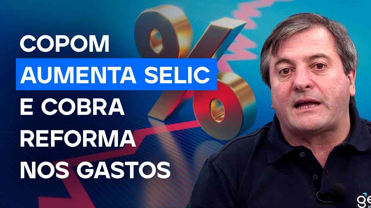 Thumbnail do vídeo: Copom aumenta Selic e cobra reforma nos gastos públicos | Corte Morning Call 07/11/2024