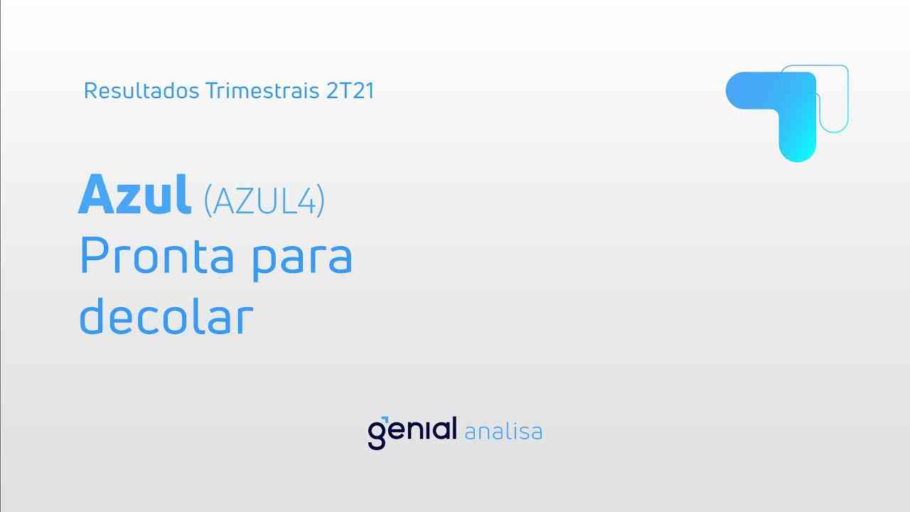 Thumbnail do vídeo: Resultado Trimestral 2T21: Azul (AZUL4)