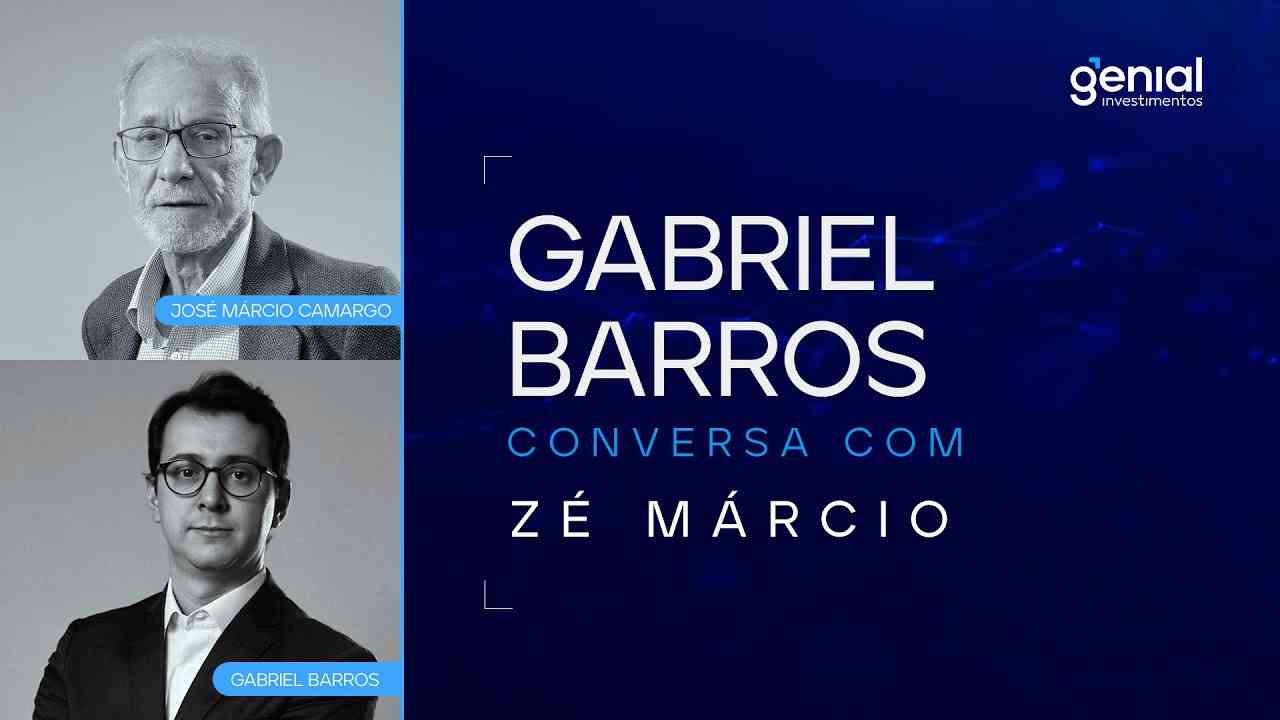 Thumbnail do vídeo: Gabriel Barros, na Conversa com Zé Márcio: “O PIB de 2024, no melhor cenário, cresce 1,5%”