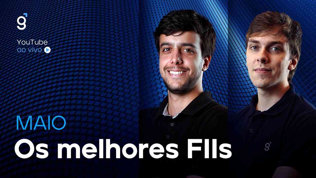 Thumbnail do vídeo: 🔴 Os melhores FIIs de MAIO de 2025