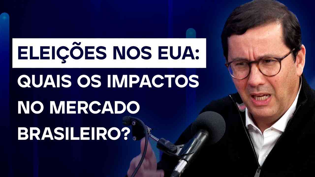 Thumbnail do vídeo: Eleições nos EUA: quais os IMPACTOS no mercado brasileiro? | Cortes Podcast Genial Analisa