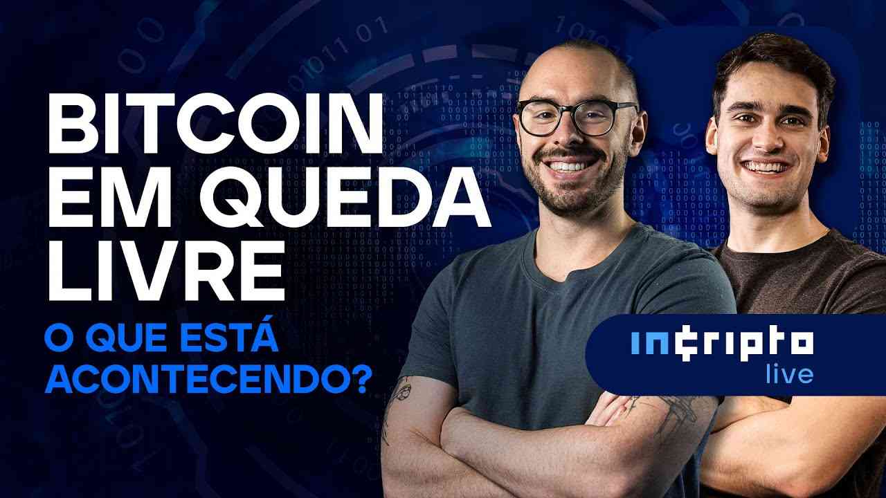 Thumbnail do vídeo: 🔴 BITCOIN EM QUEDA LIVRE! O que está acontecendo? | InCripto | #bitcoin