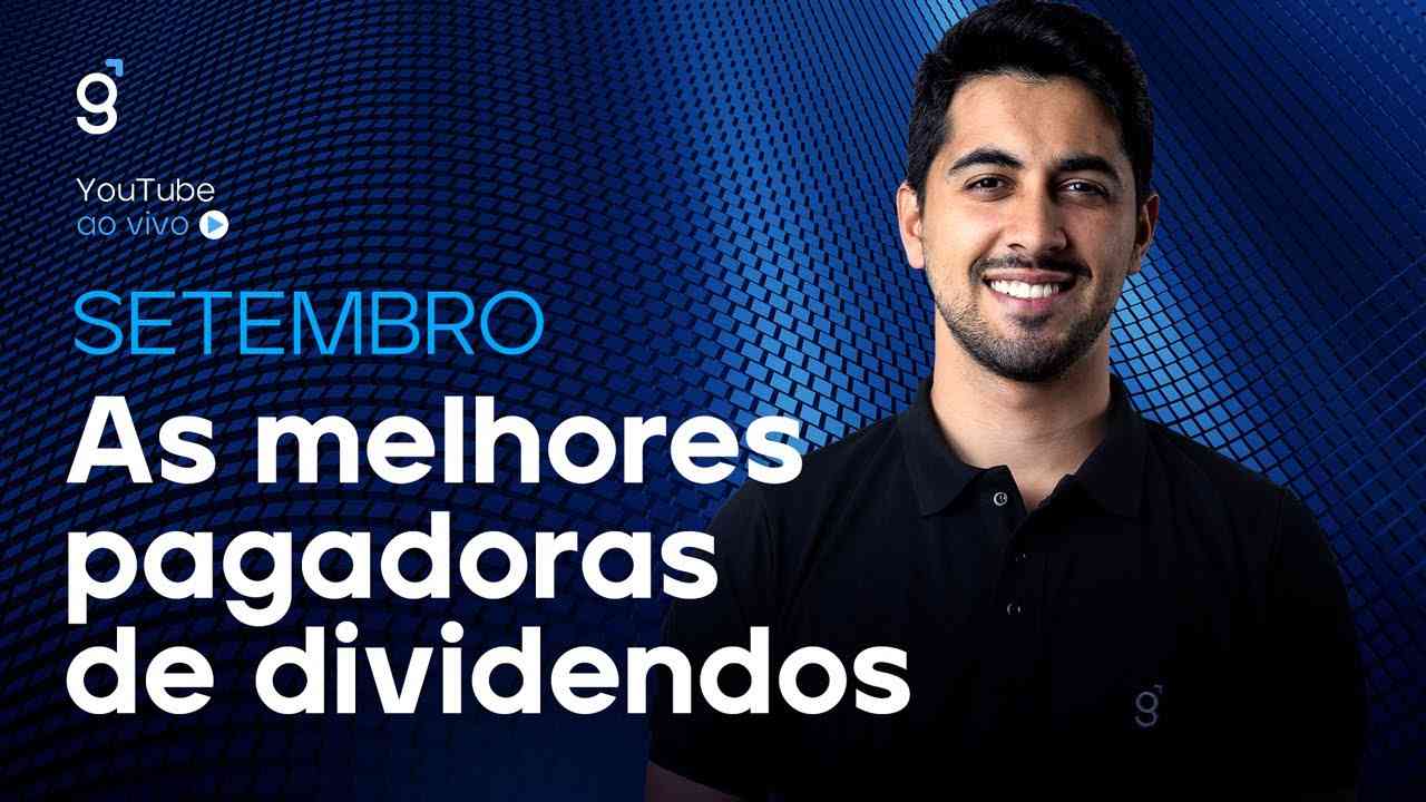 Thumbnail do vídeo: 🔴 As melhores pagadoras de dividendos de SETEMBRO de 2025