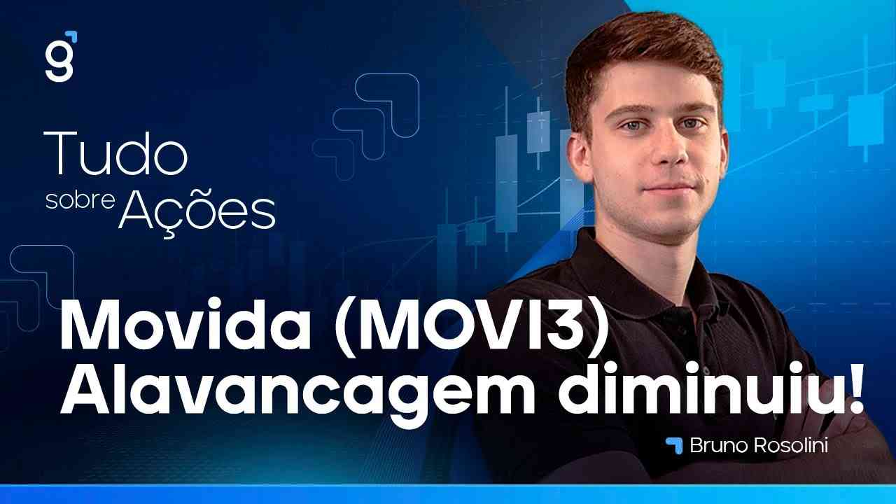 Thumbnail do vídeo: MOVIDA (MOVI3) - ALAVANCAGEM CAINDO, MAS RESULTADO AINDA NÃO É BOM!