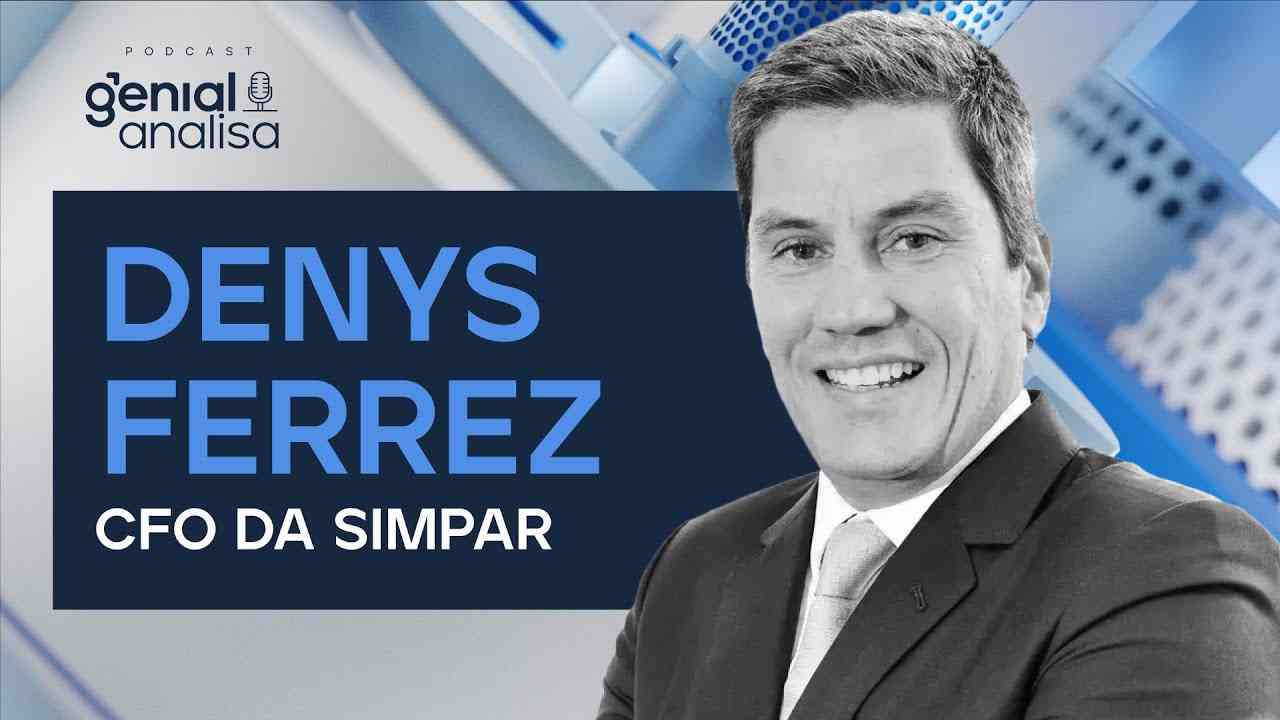 Thumbnail do vídeo: 🔴 Denys Ferrez - CFO da SIMPAR | Podcast Genial Analisa