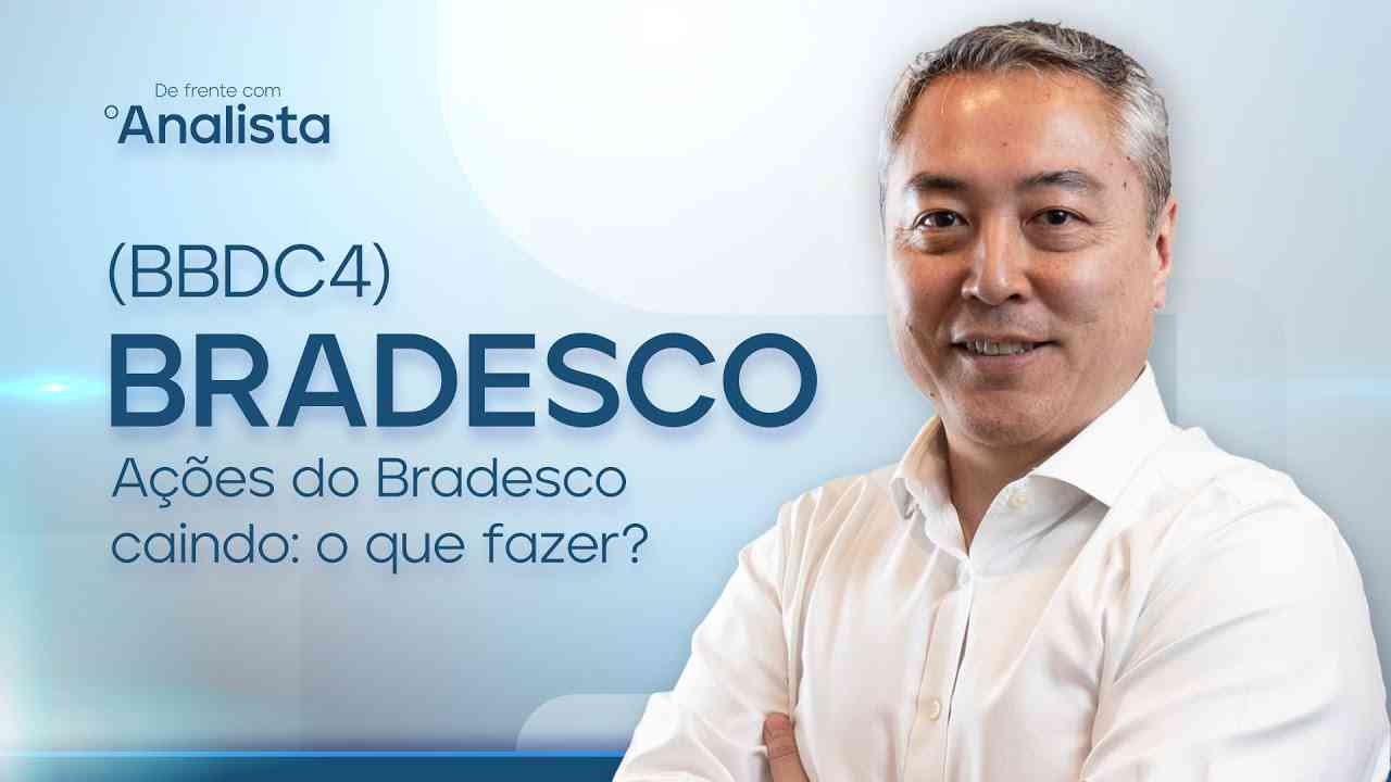 Thumbnail do vídeo: 🔴 (BBDC4) - Ações do Bradesco caindo: o que fazer?