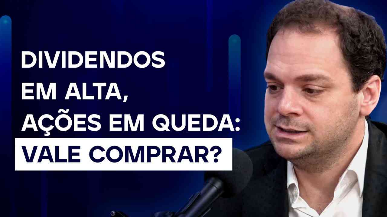 Thumbnail do vídeo: Dividendos em ALTA e ações em QUEDA: É HORA DE COMPRAR? | Cortes Podcast Genial Analisa