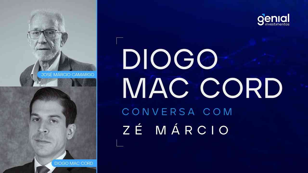 Thumbnail do vídeo: Diogo Mac Cord, na Conversa com Zé Márcio: “Estamos envelhecendo antes de enriquecer”