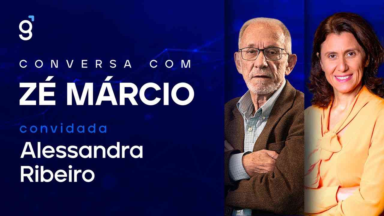 Thumbnail do vídeo: Alessandra Ribeiro na Conversa com Zé Márcio: "Em 2027 vai ter reforma com o governo atual ou novo"