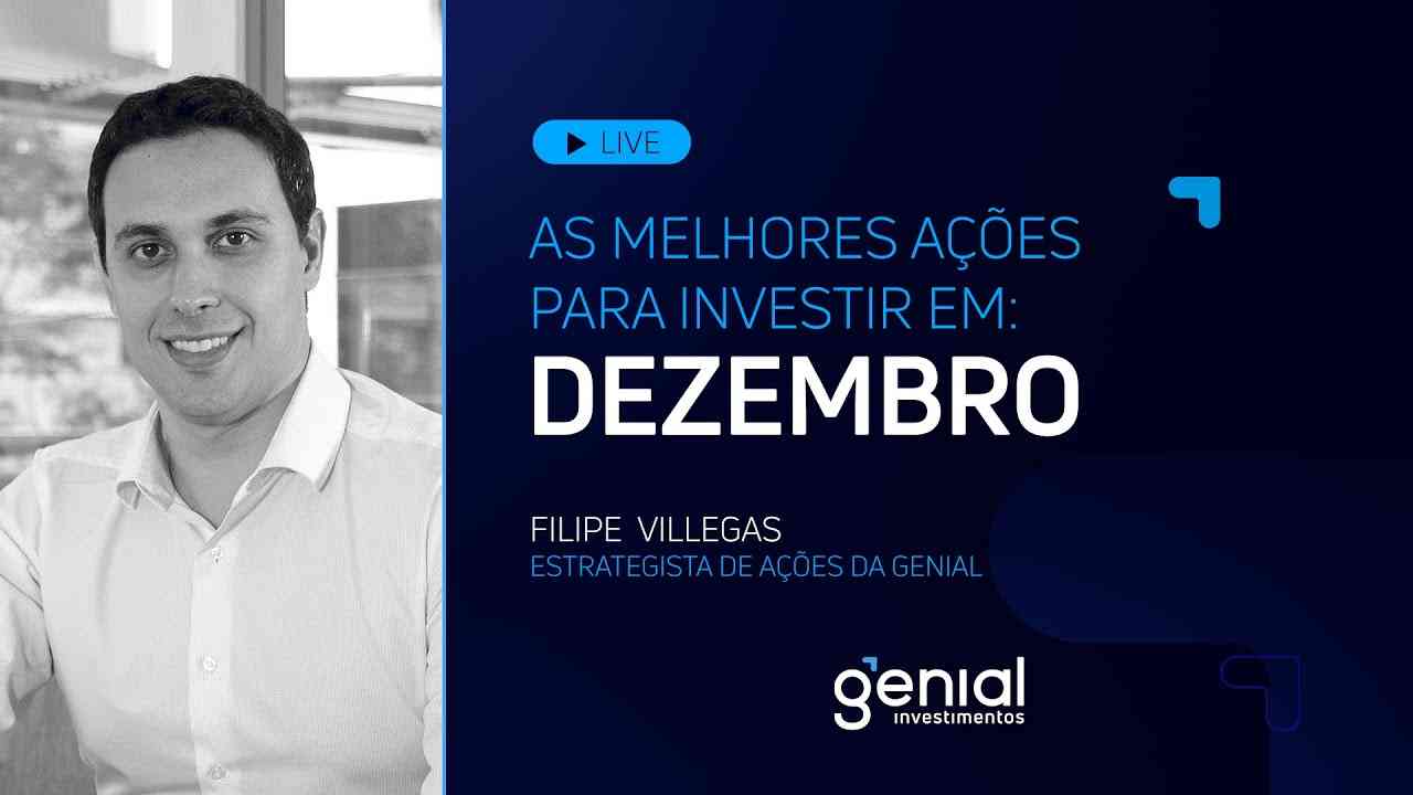 Thumbnail do vídeo: As MELHORES AÇÕES para investir em dezembro