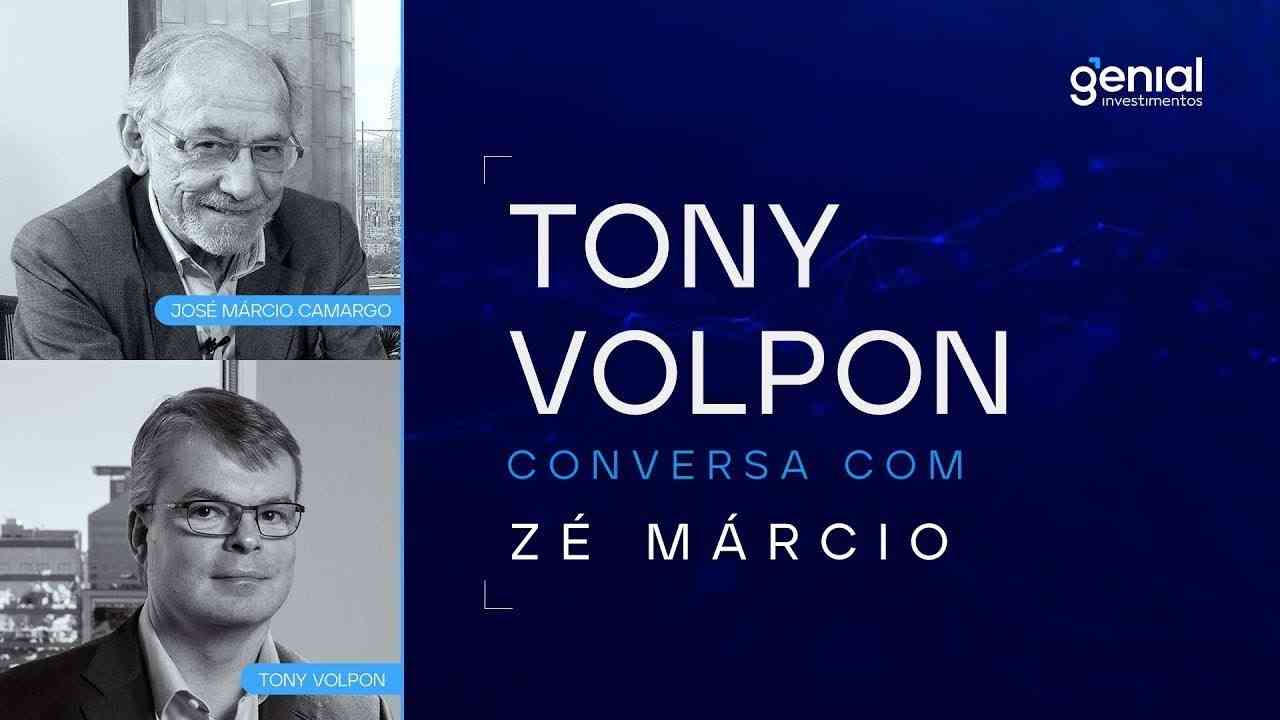 Thumbnail do vídeo: 🔴 Tony Volpon, na Conversa com Zé Márcio, sobre o arcabouço fiscal: “Não é uma regra mal desenhada”