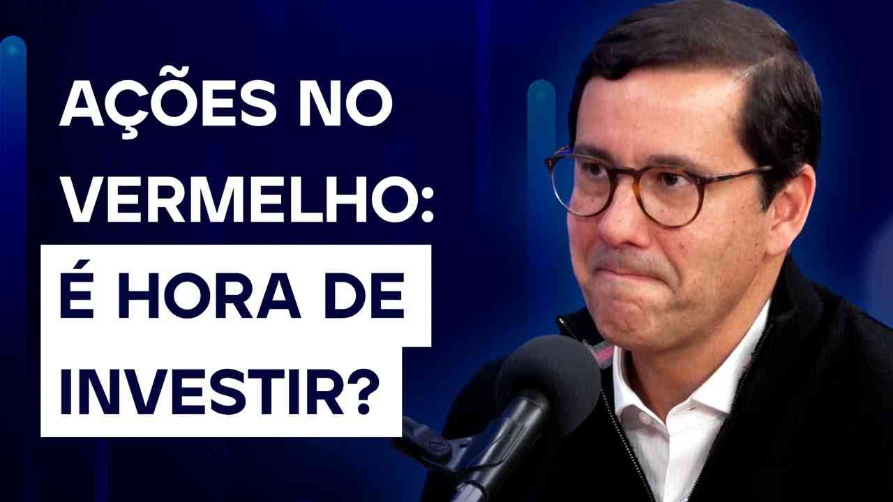 Thumbnail do vídeo: Ações no vermelho: compra ou risco? É hora de investir? | Cortes Podcast Genial Analisa