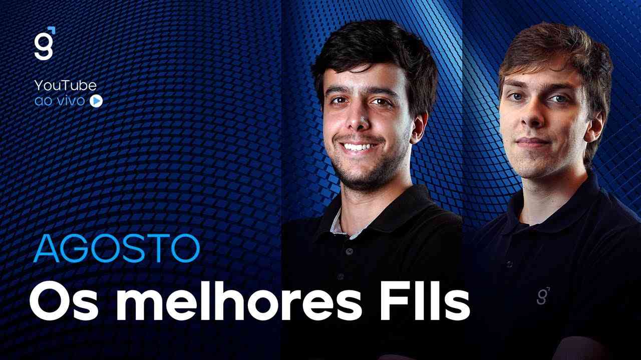 Thumbnail do vídeo: 🔴 Os melhores FIIs de AGOSTO de 2025