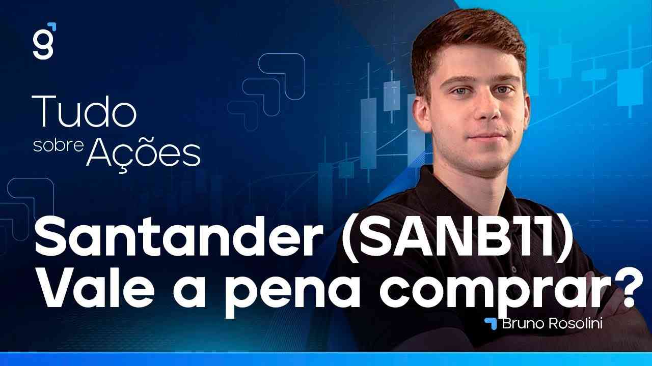 Thumbnail do vídeo: SANTANDER - PERSPECTIVAS PARA O RESULTADO! VALE A PENA COMPRAR SANTANDER HOJE? #SANB11 #SANB4 #SANB3