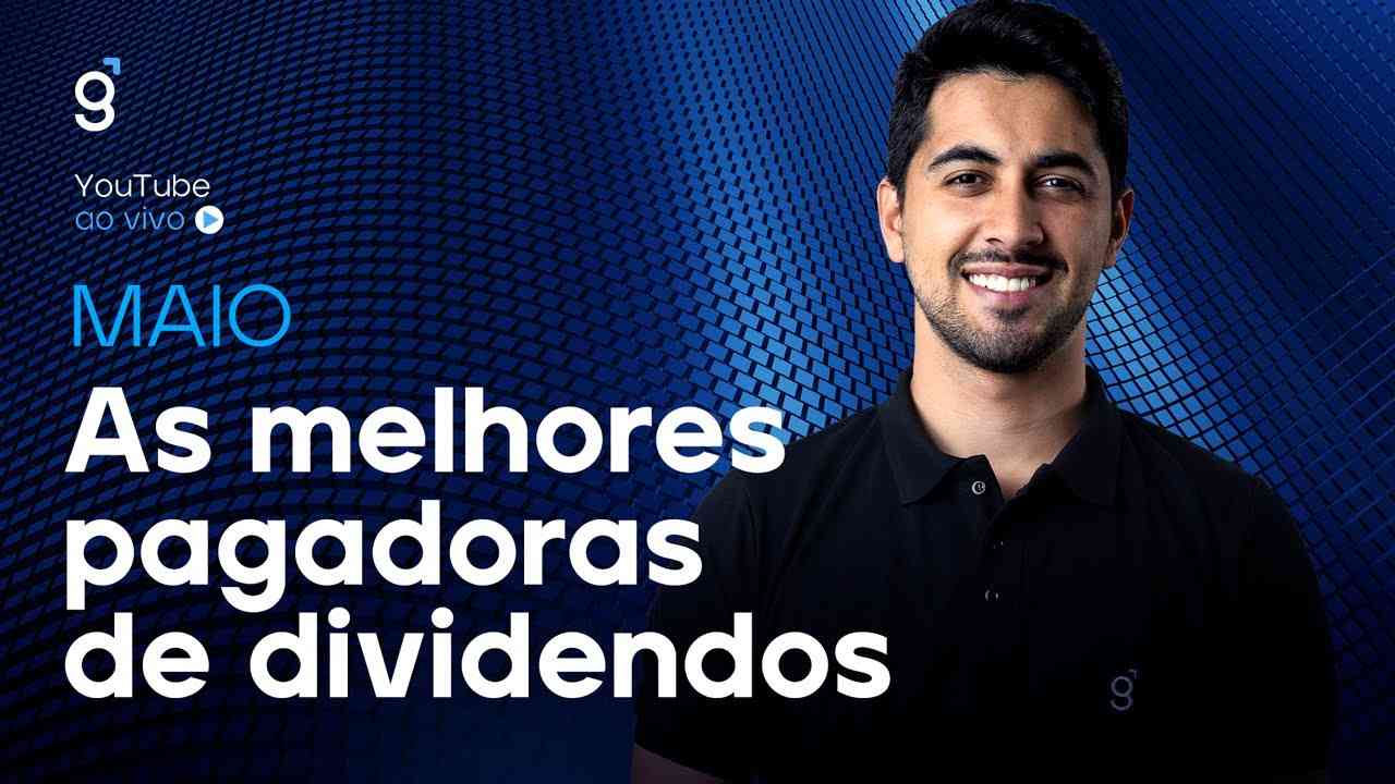 Thumbnail do vídeo: 🔴 As melhores pagadoras de dividendos de MAIO de 2025