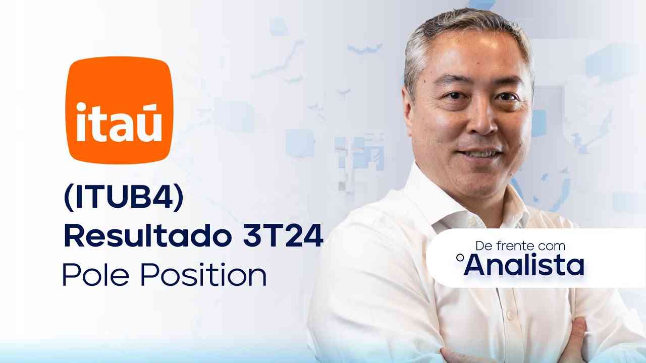 Thumbnail do vídeo: Itaú (ITUB4) | Prévia 3T24: Liderando o placar novamente, mas desta vez, isolado #dfa #itaú