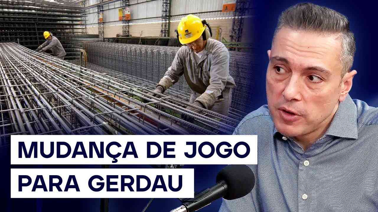 Thumbnail do vídeo: Gerdau: como as tarifas de Trump impactam a operação? | Corte Podcast Genial Analisa