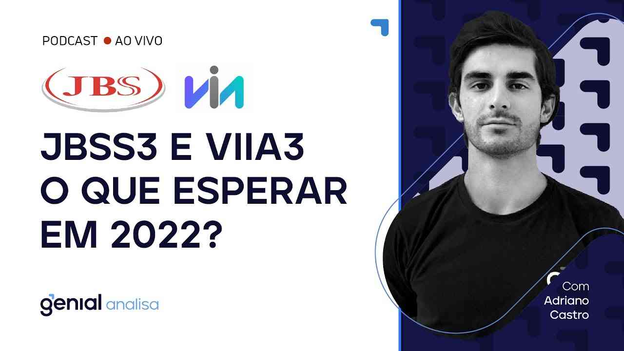 Thumbnail do vídeo: JBSS3 e VIIA3: O que esperar em 2022? | Podcast Genial Analisa