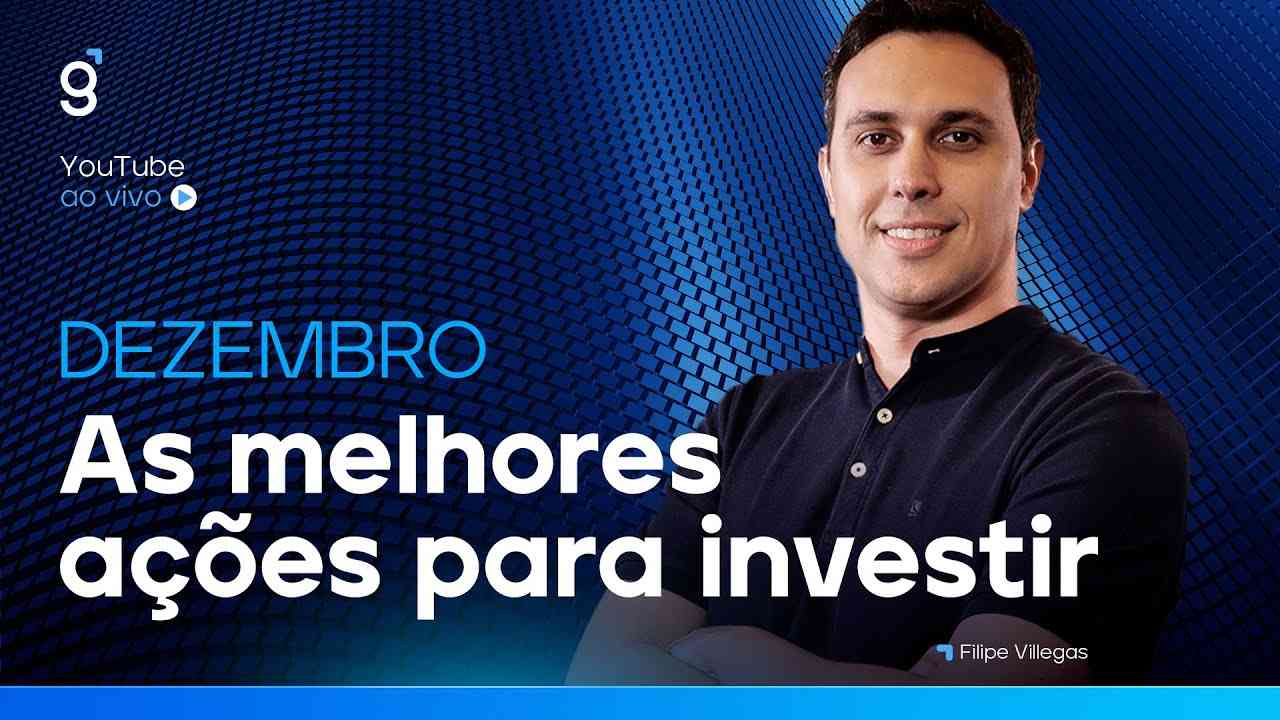 Thumbnail do vídeo: 🔴 As melhores ações para investir em DEZEMBRO de 2025