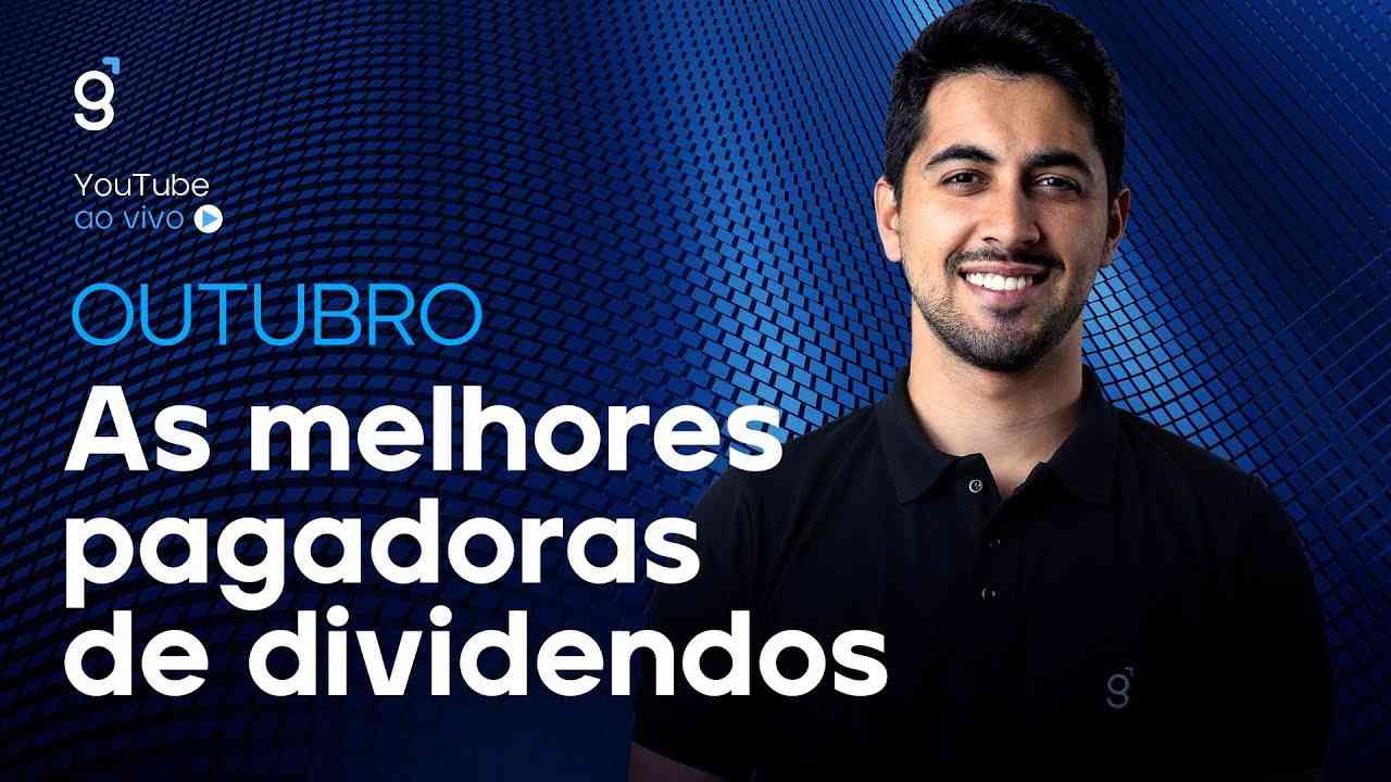 Thumbnail do vídeo: 🔴 As melhores pagadoras de dividendos de OUTUBRO de 2025