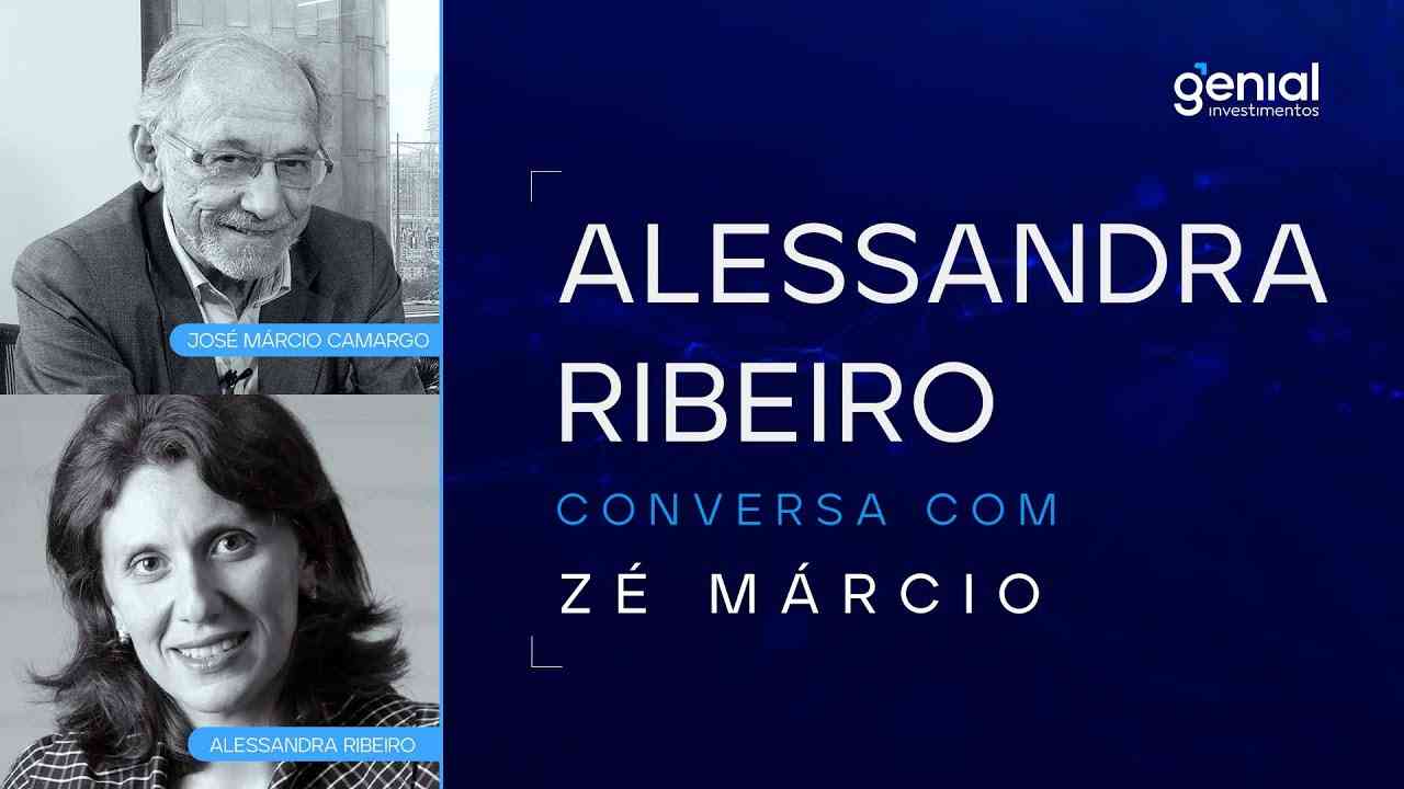 Thumbnail do vídeo: Alessandra Ribeiro, na Conversa com Zé Márcio: “O Banco Central está correto em ser duro”