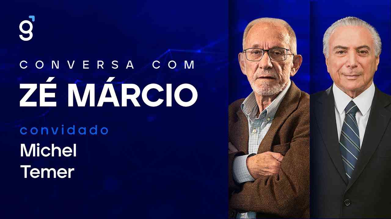 Thumbnail do vídeo: Michel Temer na Conversa com Zé Márcio: “É inadmissível que um poder entre nas funções de outro”.