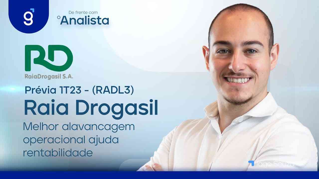 Thumbnail do vídeo: Raia Drogasil (RADL3) | Prévia 1T23: Melhor alavancagem operacional ajuda rentabilidade | DFA