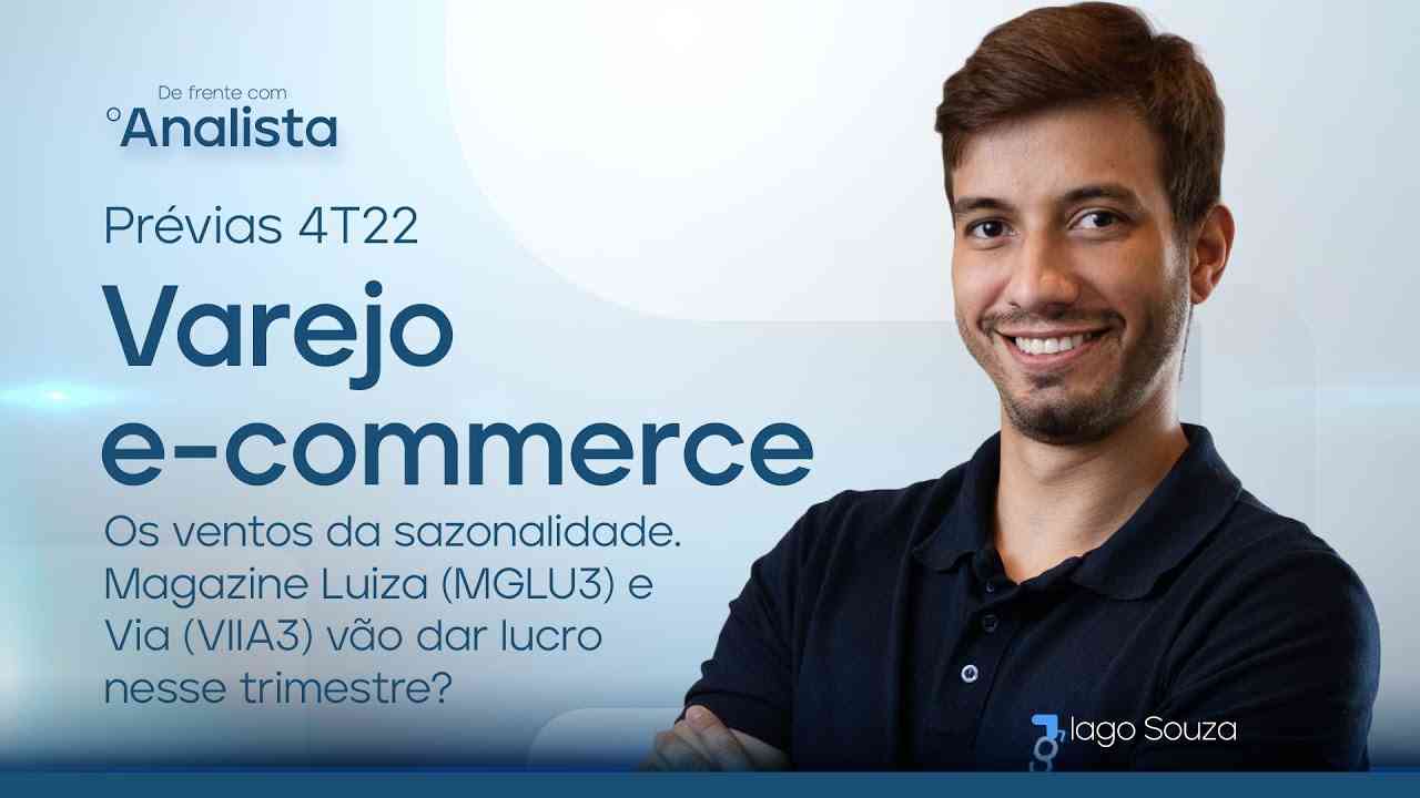 Thumbnail do vídeo: Prévias 4T22: Magazine Luiza (MGLU3) e Via (VIIA3) vão dar lucro nesse trimestre? #DFA
